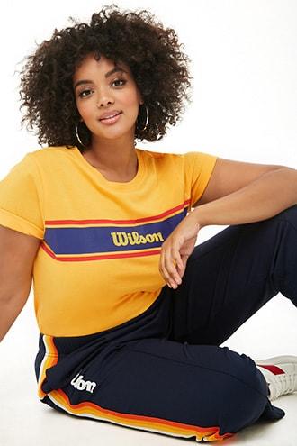 Forever21 Plus Size Wilson Logo Tee