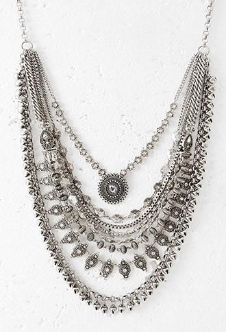 Forever21 Layered Chain Statement Necklace