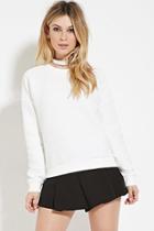Forever21 Drop-sleeve Textured Pullover