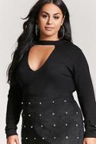 Forever21 Plus Size V-cutout Sweater