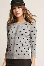 Forever21 Polka Dot Knit Cardigan