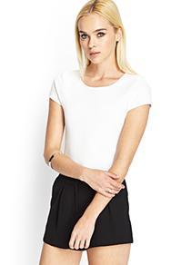 Forever21 Textured Knit Crop Top