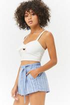 Forever21 Dots & Stripes Cotton Shorts