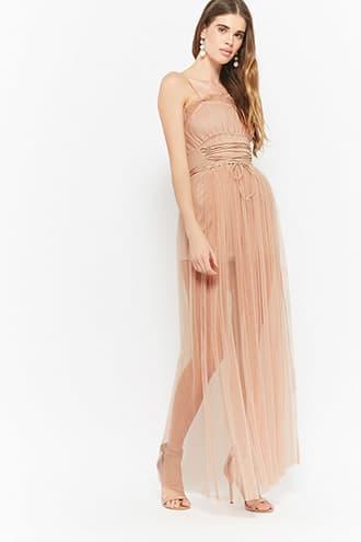 Forever21 Corset-waist Cami Maxi Dress