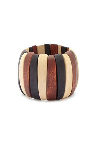 Forever21 Colorblock Wooden Bracelet