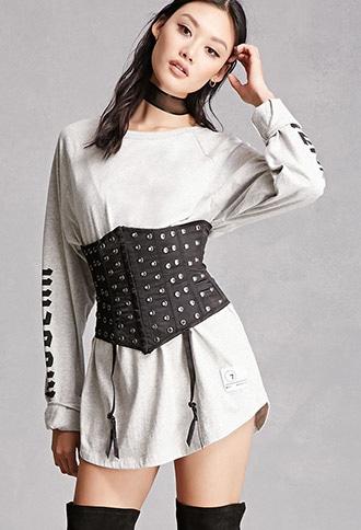 Forever21 Grommet Garter Corset