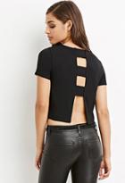 Forever21 Ladder-back Boxy Tee