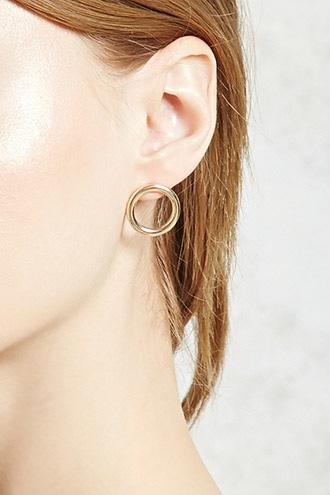 Forever21 Circle Cutout Studs