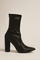 Forever21 Pointed Satin Sock Boots