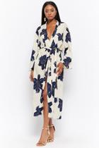 Forever21 Longline Floral Print Jacket