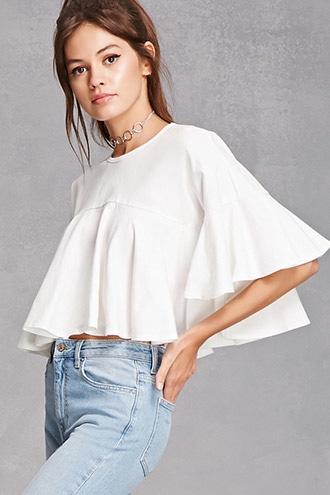 Forever21 Flutter Crop Top