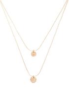 Forever21 Hammered Circle Layered Necklace