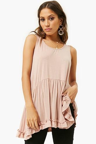Forever21 Ruffle Longline Top