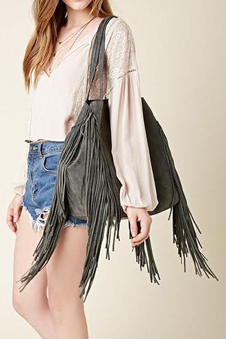 Forever21 Izzy & Ali Fringed Tote