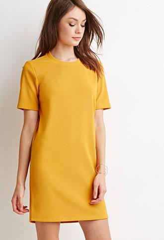 Forever21 Textured Stripe Shift Dress