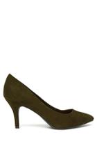 Forever21 Women's  Light Grey Faux Suede Pumps
