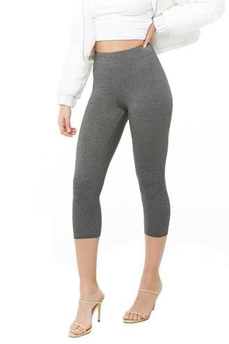 Forever21 Heathered Capri Leggings