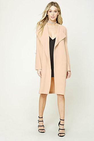 Forever21 Open-front Longline Jacket