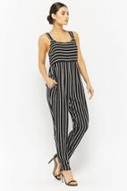 Forever21 Striped Chiffon Jumpsuit