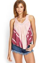Forever21 Tie-dyed Crochet Top