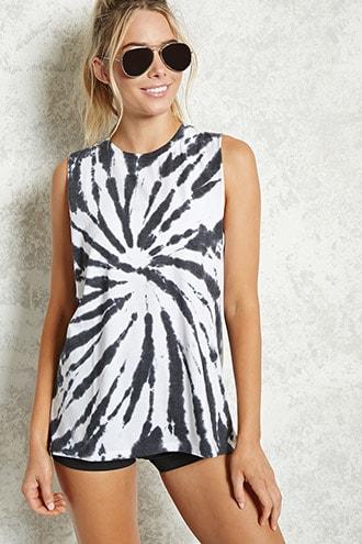 Forever21 Active Tie-dye Tank Top