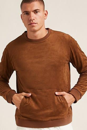 Forever21 Faux Suede Sweatshirt