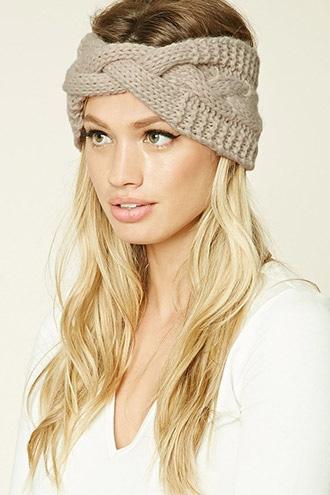 Forever21 Beige Twist-front Headwrap