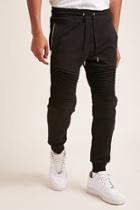 Forever21 Velour Quilted-knee Joggers