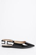Forever21 Faux Patent Leather Slingback Flats