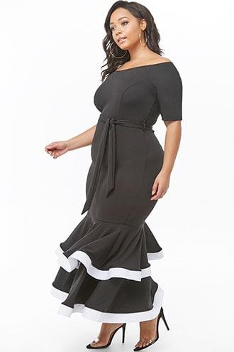 Forever21 Plus Size Flounce-hem Mermaid Dress