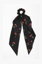 Forever21 Cherry Print Bow Hair Tie
