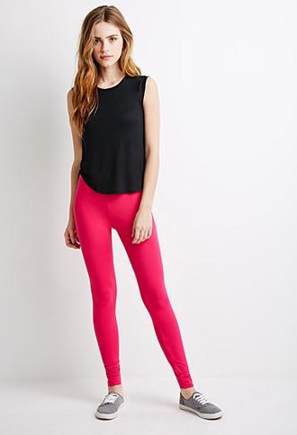 Forever21 Women's Classic Cotton-blend Leggings
