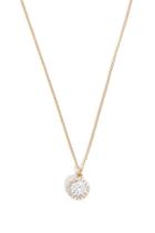 Forever21 Cz Halo Pendant Necklace