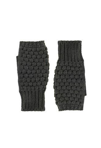 Forever21 Fingerless Knit Mittens (olive)