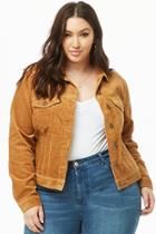 Forever21 Plus Size Corduroy Button-front Jacket