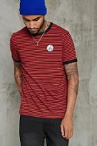Forever21 Dice Graphic Striped Ringer Tee