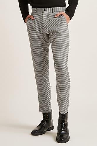 Forever21 Slim-fit Houndstooth Pants