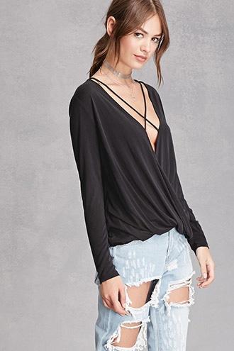 Forever21 Crisscross Surplice Top