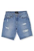 Forever21 Clean Wash Distressed Jean Shorts