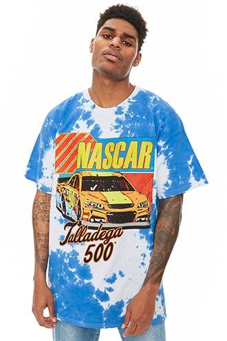 Forever21 Nascar Graphic Tie-dye Tee