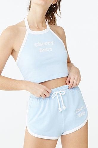 Forever21 Cherry Baby Graphic Dolphin Shorts