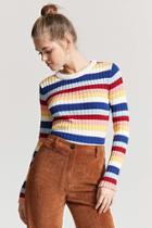 Forever21 Ribbed Multicolor Sweater