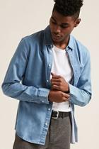 Forever21 Slim-fit Chambray Shirt