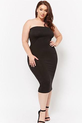 Forever21 Plus Size Midi Tube Dress