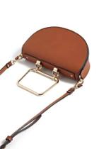 Forever21 Structured Crossbody Saddle Bag