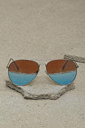 Forever21 Mens Mirror Aviator Sunglasses
