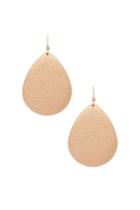 Forever21 Rose Gold Dimpled Drop Earrings