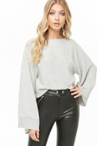 Forever21 Wide-sleeve Boat Neck Sweater