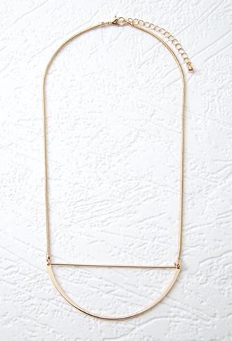 Forever21 Half-circle Cutout Necklace