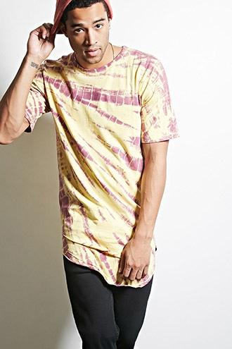 Forever21 Dope Longline Tie Dye Tee